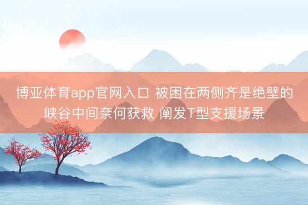 博亚体育app官网入口 被困在两侧齐是绝壁的峡谷中间奈何获救 阐发T型支援场景