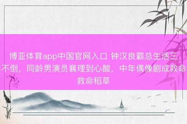博亚体育app中国官网入口 钟汉良霸总生活三十年不倒，同龄男演员襄理到心酸，中年偶像剧成救命稻草